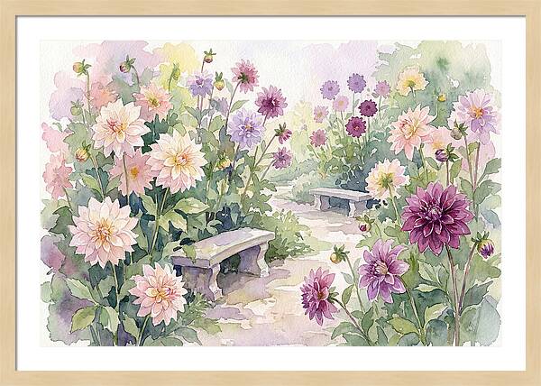 Dahlia Blossoms In Bloom