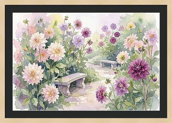 Dahlia Blossoms In Bloom