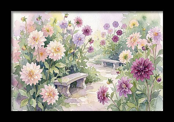 Dahlia Blossoms In Bloom