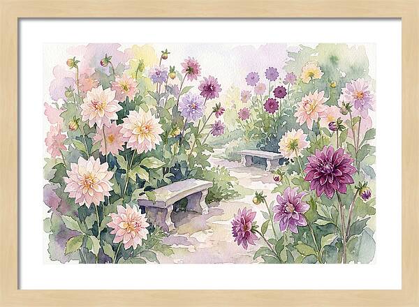 Dahlia Blossoms In Bloom