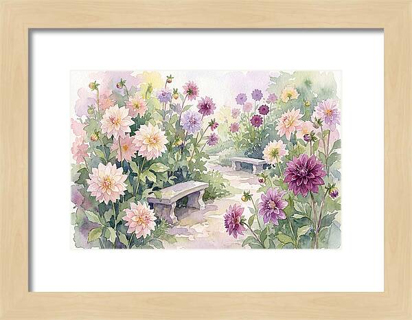 Dahlia Blossoms In Bloom