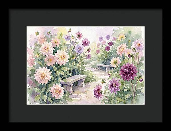 Dahlia Blossoms In Bloom