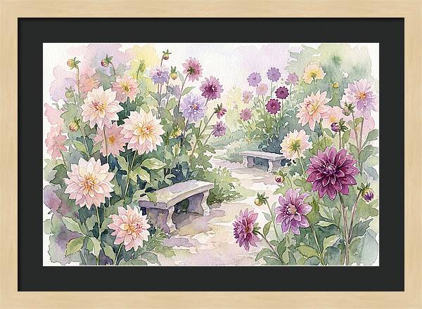 Dahlia Blossoms In Bloom