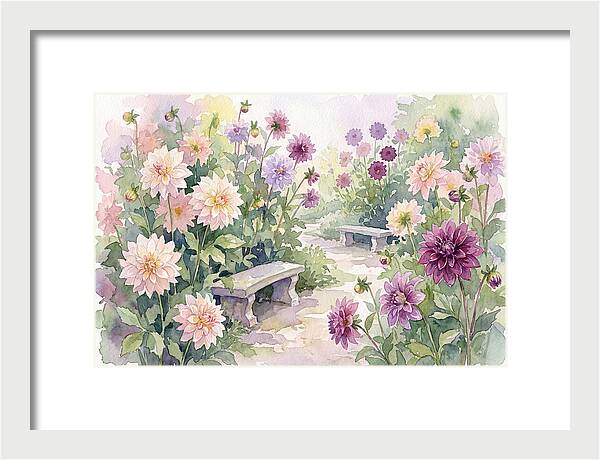 Dahlia Blossoms In Bloom