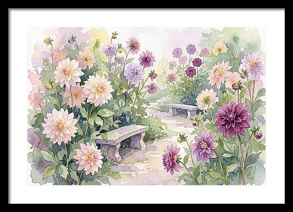 Dahlia Blossoms In Bloom