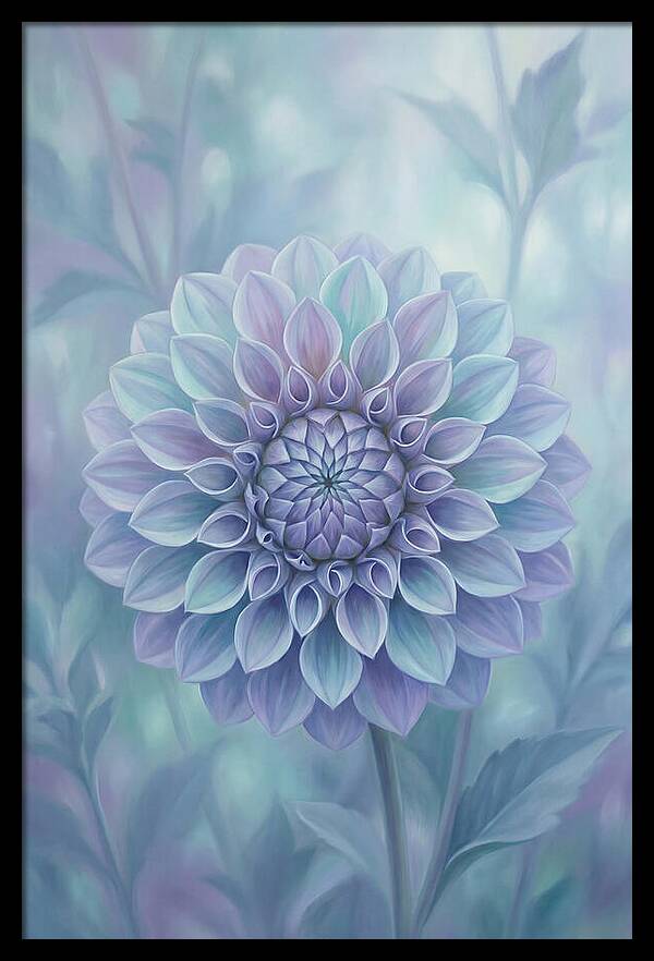 Dahlia Flower In Perfect Geometry