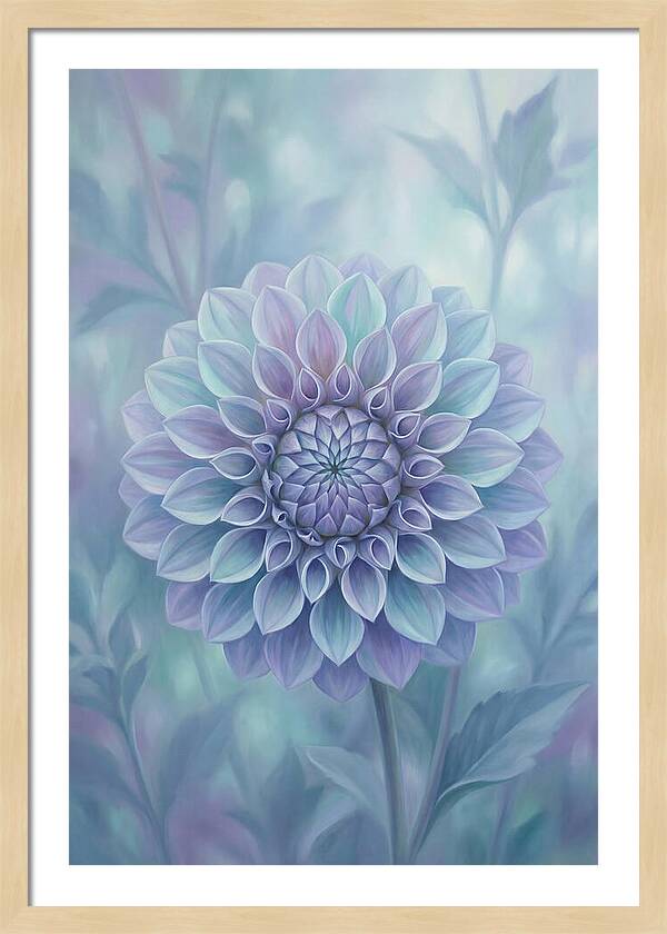 Dahlia Flower In Perfect Geometry