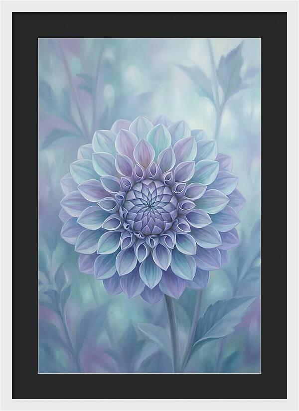 Dahlia Flower In Perfect Geometry