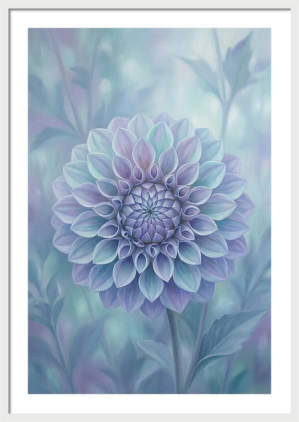 Dahlia Flower In Perfect Geometry