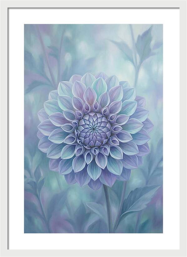 Dahlia Flower In Perfect Geometry