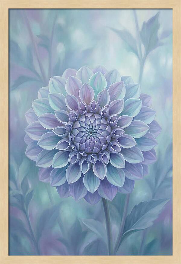 Dahlia Flower In Perfect Geometry