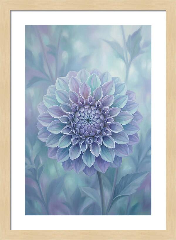 Dahlia Flower In Perfect Geometry