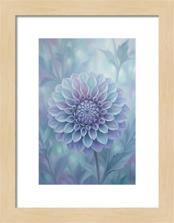 Dahlia Flower In Perfect Geometry