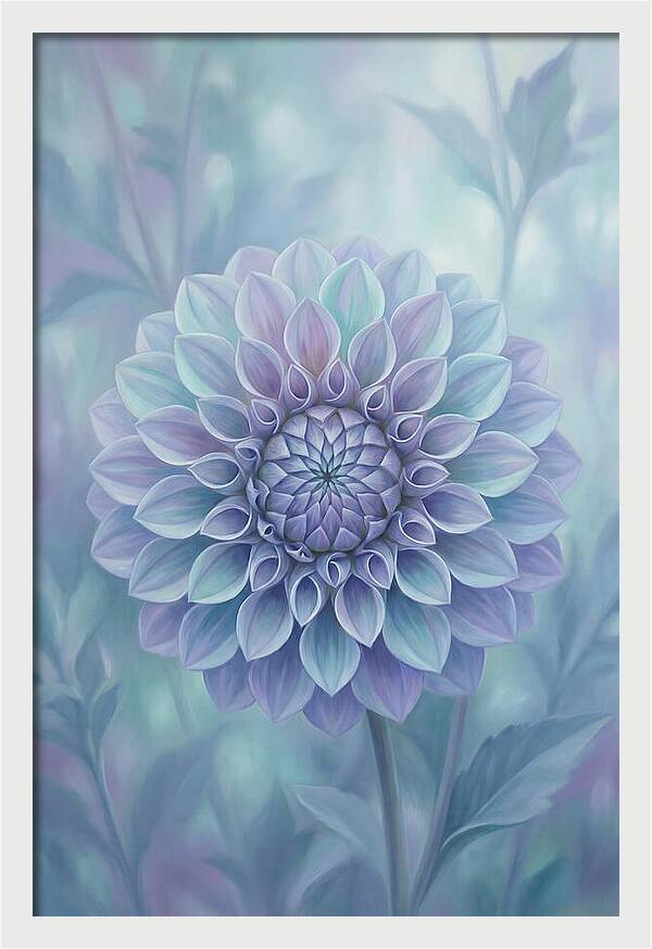 Dahlia Flower In Perfect Geometry