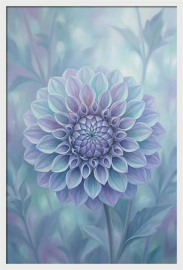 Dahlia Flower In Perfect Geometry