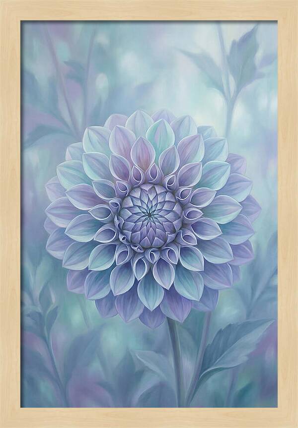 Dahlia Flower In Perfect Geometry