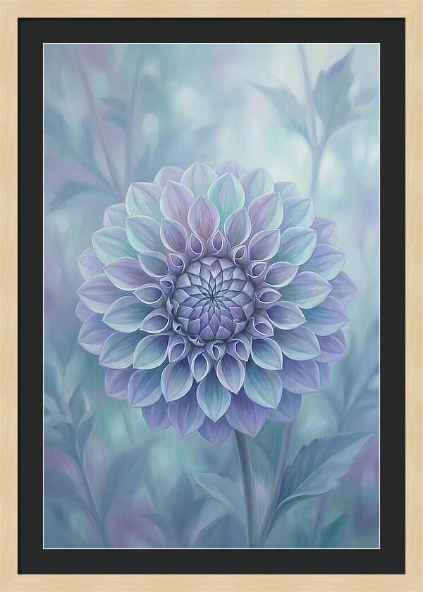 Dahlia Flower In Perfect Geometry