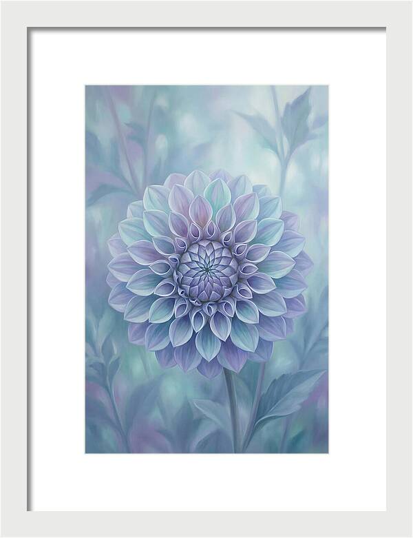 Dahlia Flower In Perfect Geometry
