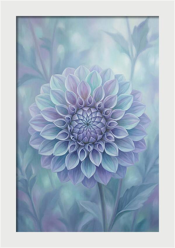 Dahlia Flower In Perfect Geometry