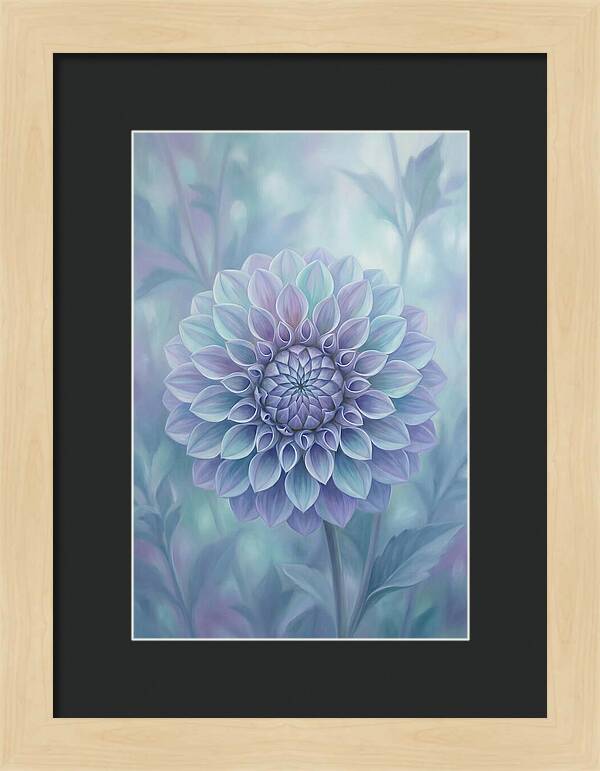 Dahlia Flower In Perfect Geometry