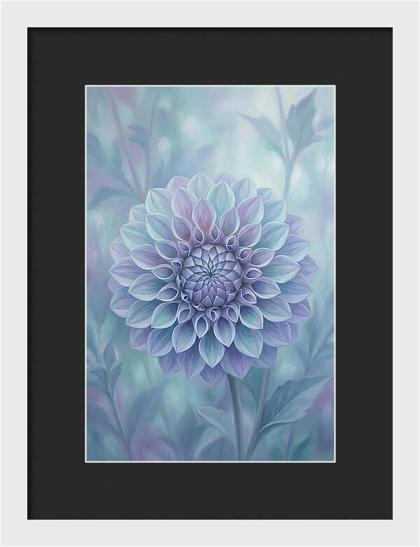 Dahlia Flower In Perfect Geometry