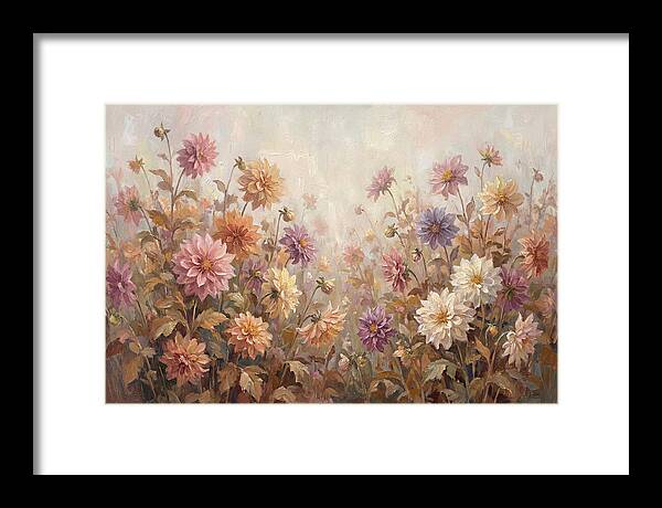 Dahlia Garden In Peak Autumn Bloom