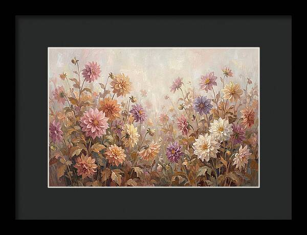 Dahlia Garden In Peak Autumn Bloom