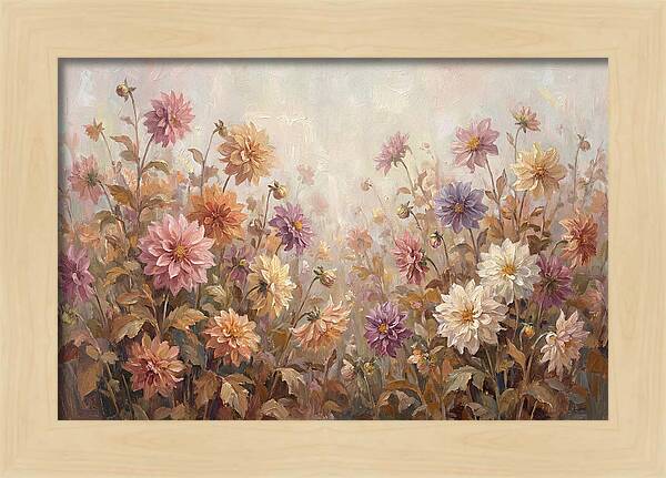 Dahlia Garden In Peak Autumn Bloom