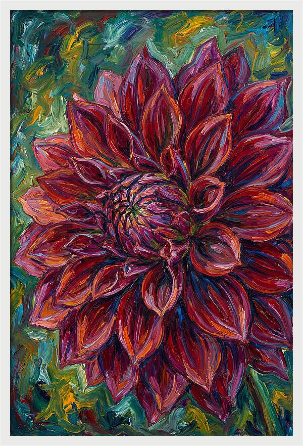 Dahlia In Vibrant Expressionism
