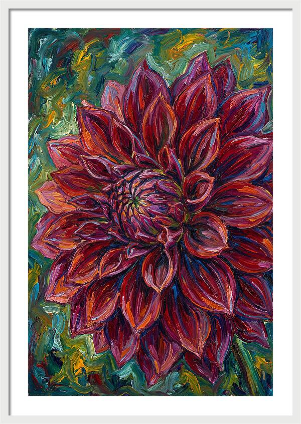 Dahlia In Vibrant Expressionism