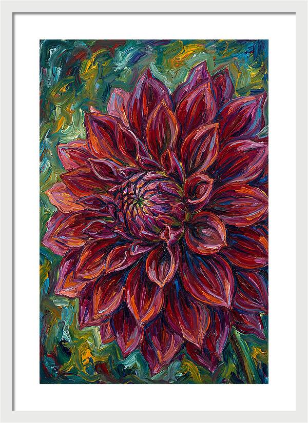 Dahlia In Vibrant Expressionism