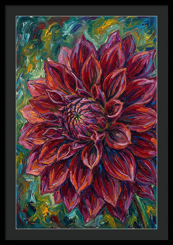 Dahlia In Vibrant Expressionism