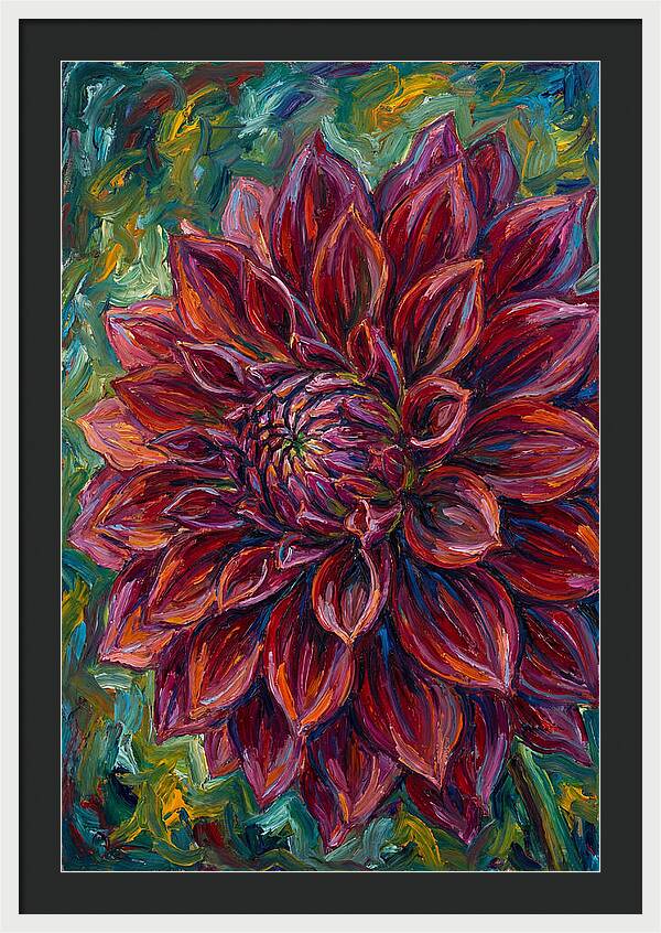 Dahlia In Vibrant Expressionism