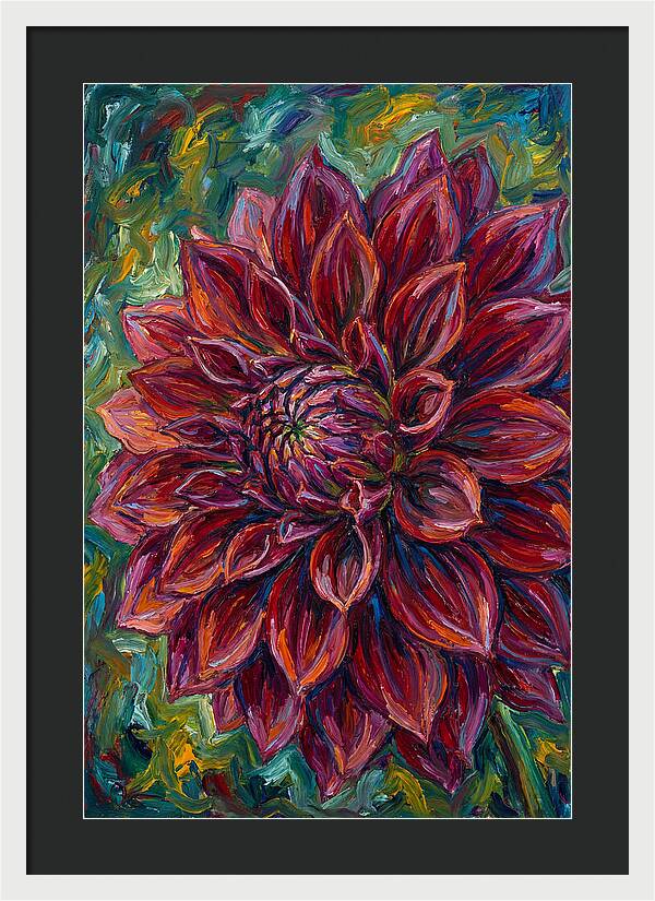Dahlia In Vibrant Expressionism