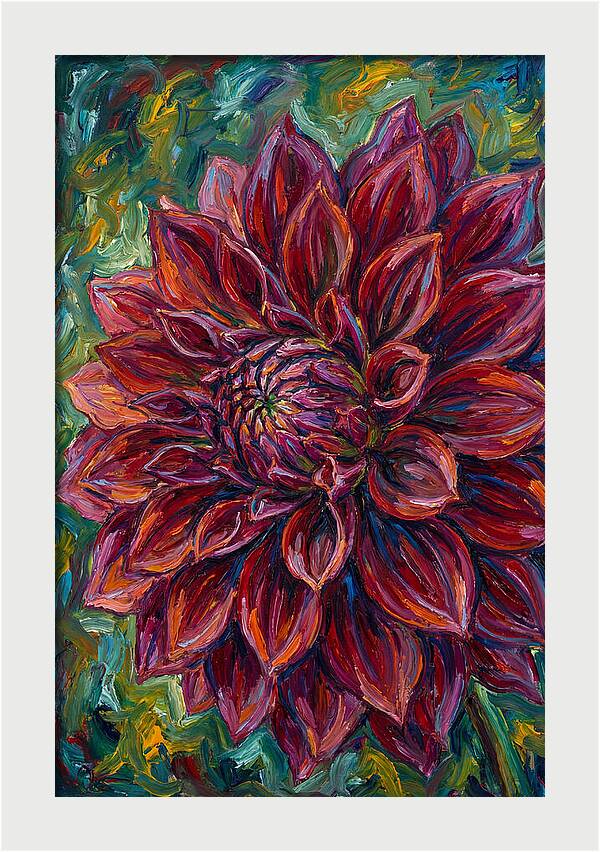 Dahlia In Vibrant Expressionism