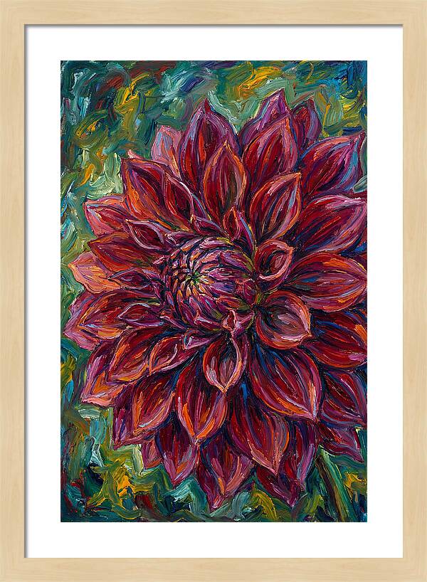 Dahlia In Vibrant Expressionism