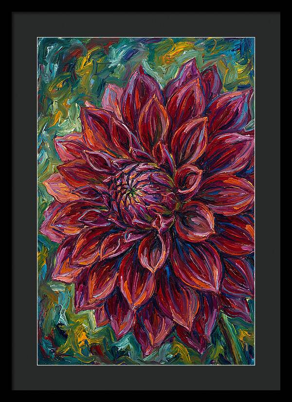 Dahlia In Vibrant Expressionism