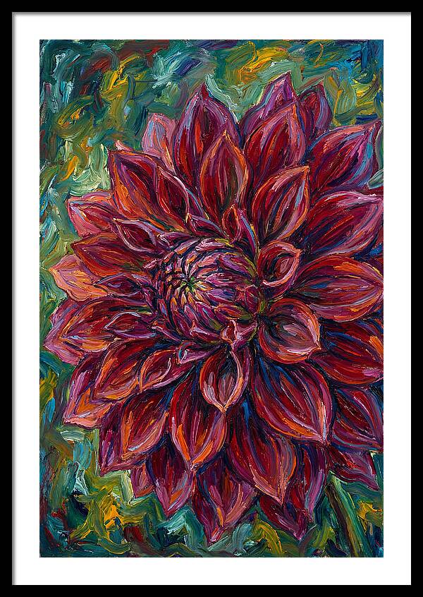 Dahlia In Vibrant Expressionism