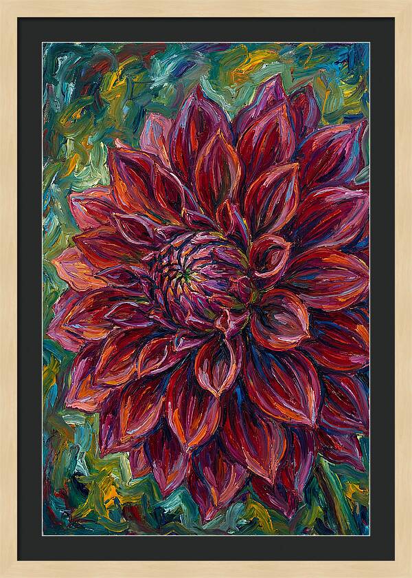 Dahlia In Vibrant Expressionism