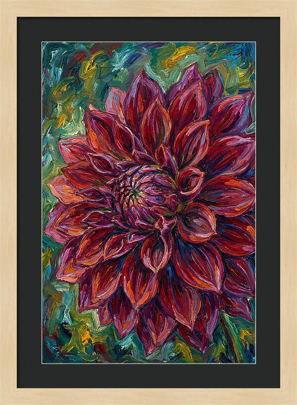 Dahlia In Vibrant Expressionism