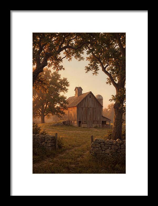 Dairy Barn At Golden Hour