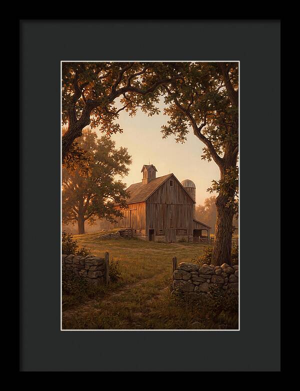 Dairy Barn At Golden Hour