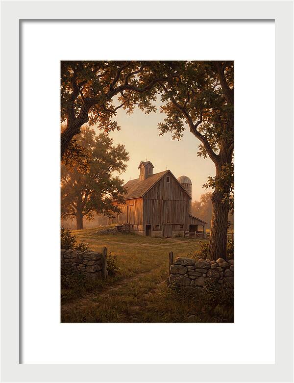 Dairy Barn At Golden Hour