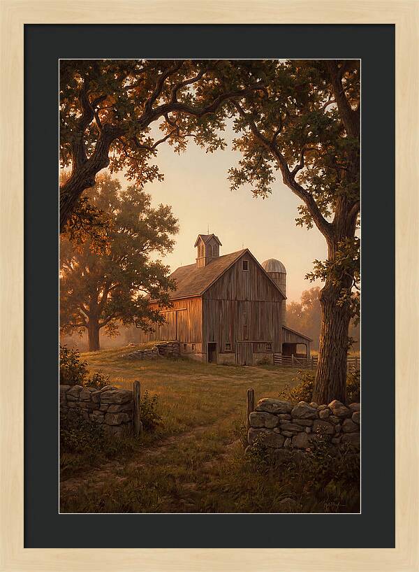 Dairy Barn At Golden Hour