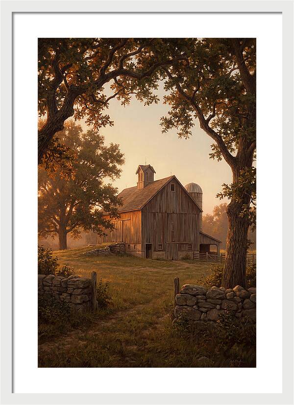 Dairy Barn At Golden Hour