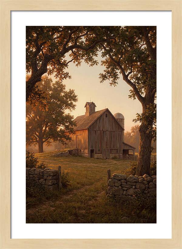 Dairy Barn At Golden Hour