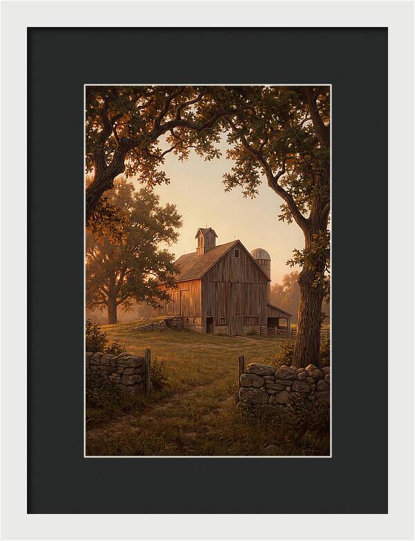 Dairy Barn At Golden Hour