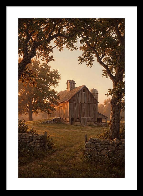 Dairy Barn At Golden Hour