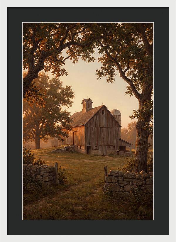 Dairy Barn At Golden Hour