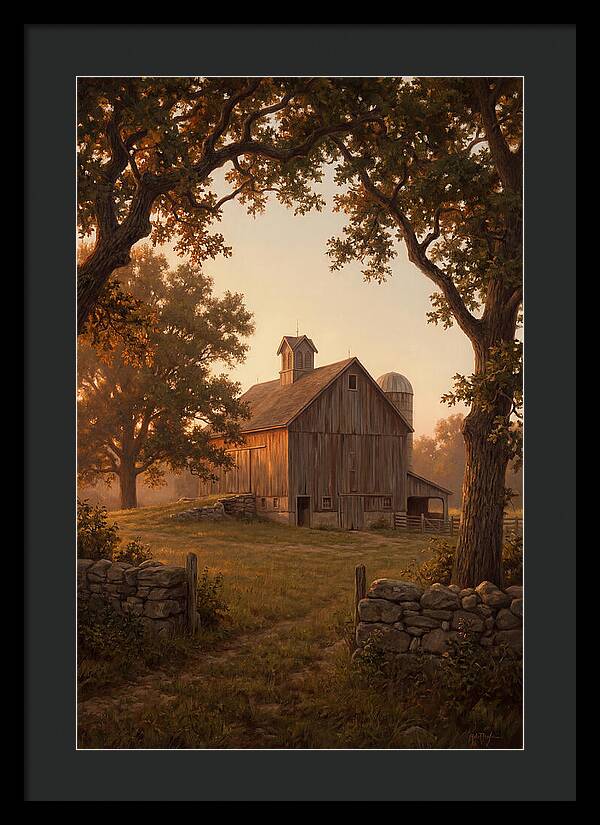 Dairy Barn At Golden Hour